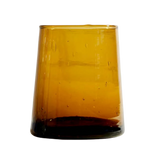 Set of 6 Small Moroccan Cone Glasses - Amber