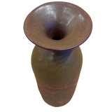 Olive and Plum Glaze Studio Vase