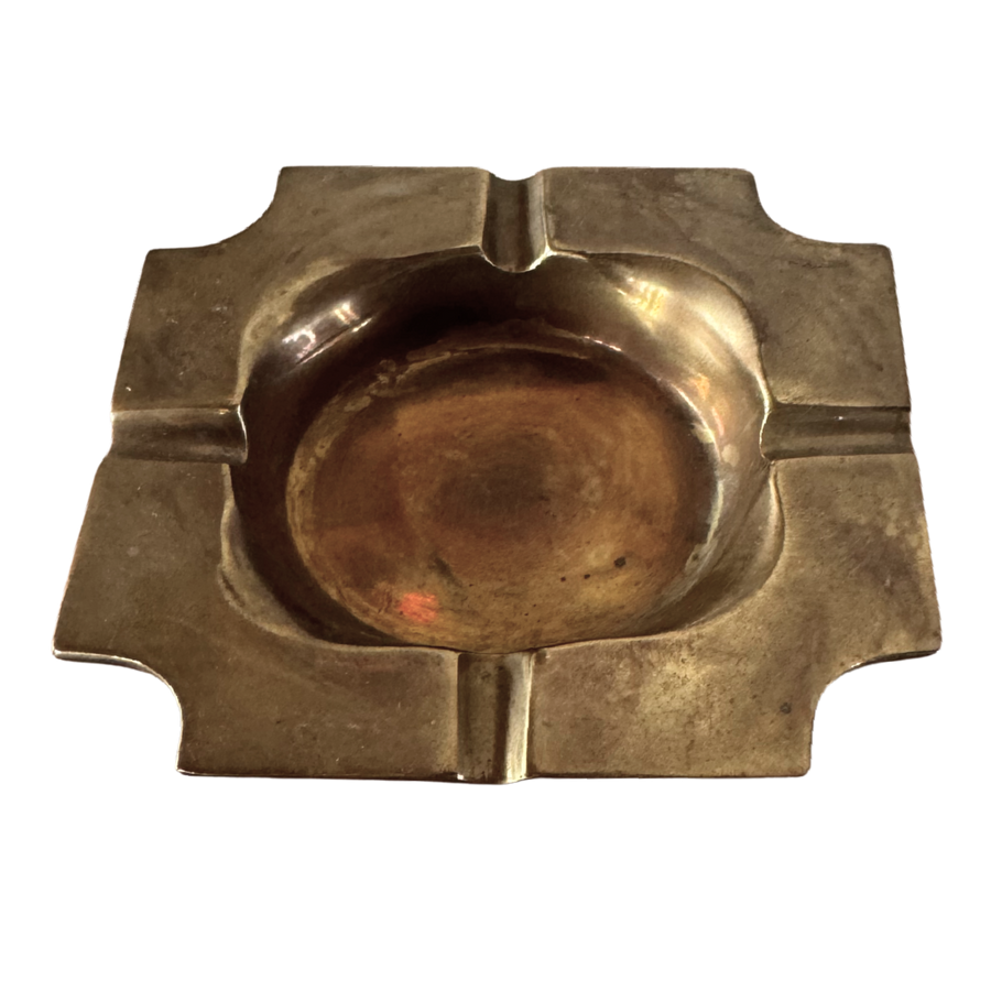 Square Brass Ashtray