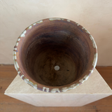 Footed Drip Glaze Studio Pottery Planter