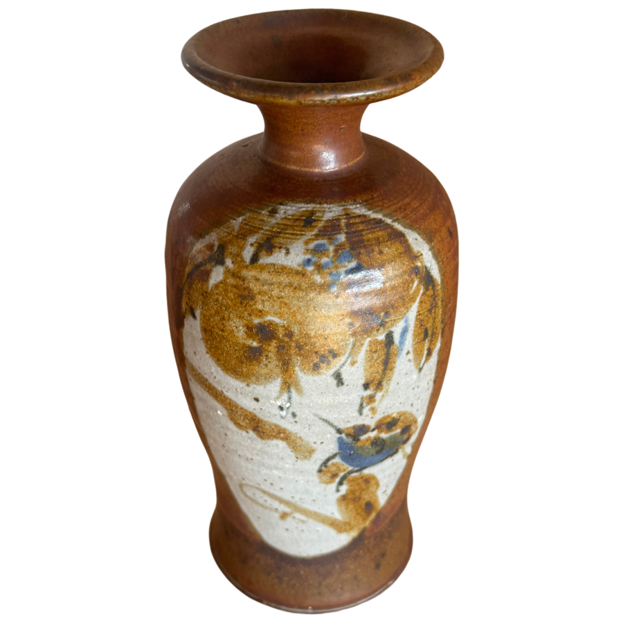 Ochre Drip Vase