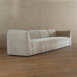 Thayer Coggin Sculptural Sofa in Cream Velvet