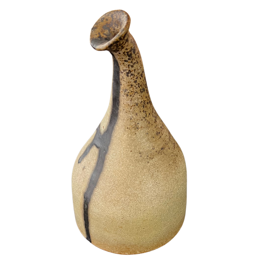 Drip Glaze Stoneware Bud Vase