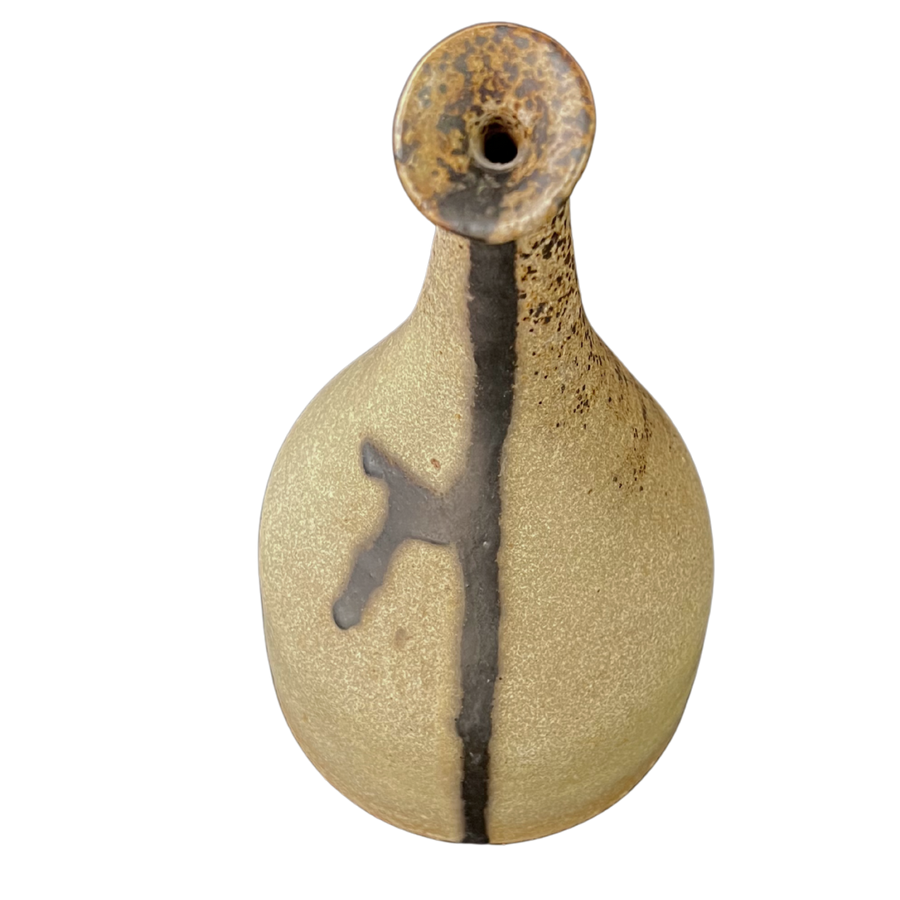 Drip Glaze Stoneware Bud Vase