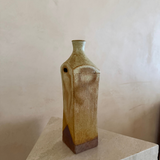 Honey Glazed Rectangular Bottle Vase