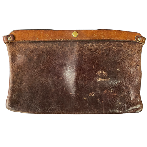 Patinated Leather Pouch