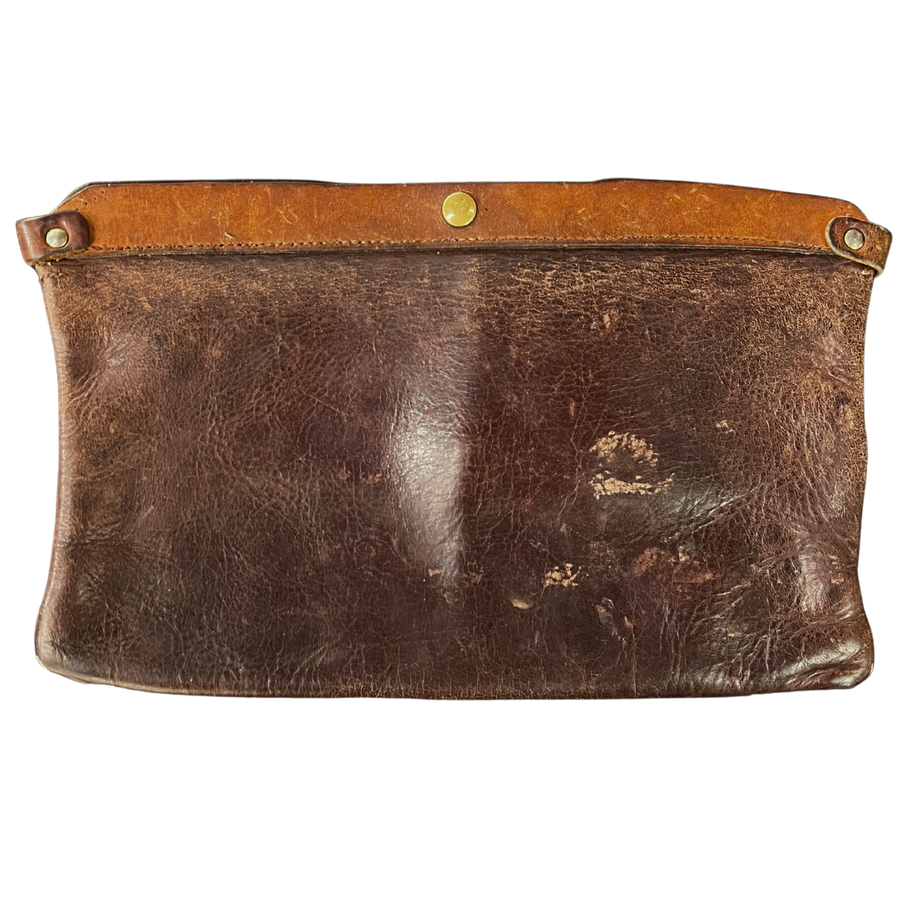 Patinated Leather Pouch