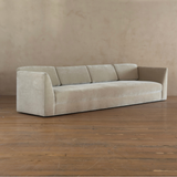 Thayer Coggin Sculptural Sofa in Cream Velvet