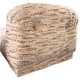 Pair of Textured Tufted Lounge Chairs, 1970s