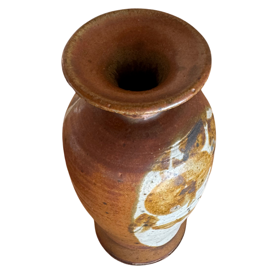 Ochre Drip Vase