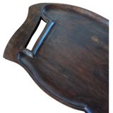 Hand Carved Mahogany Tray