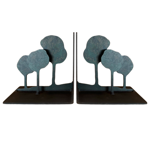 Patinated Tree Form Bookends