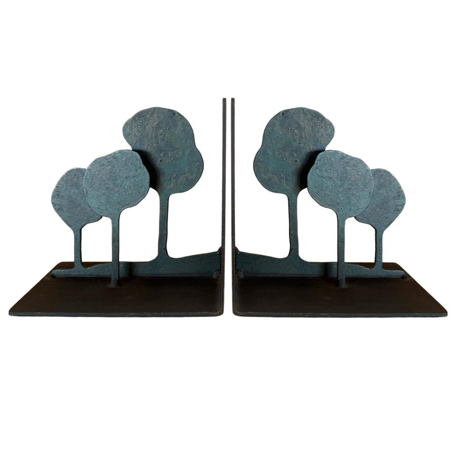 Patinated Tree Form Bookends