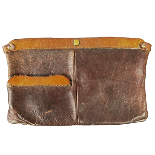 Patinated Leather Pouch