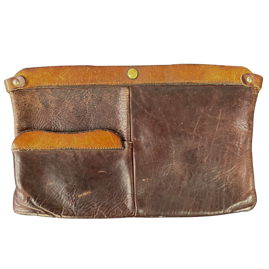 Patinated Leather Pouch