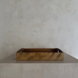 Optical Cube Marquetry Serving Tray