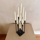Sculptural Multi-Height Metal Candleholder