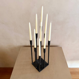 Sculptural Multi-Height Metal Candleholder
