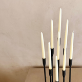 Sculptural Multi-Height Metal Candleholder