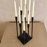 Sculptural Multi-Height Metal Candleholder