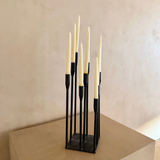 Sculptural Multi-Height Metal Candleholder