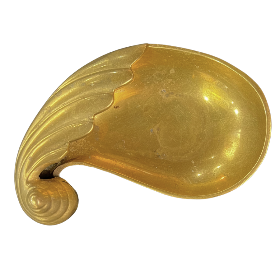 Swirled Vintage Brass Catchall
