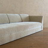 Thayer Coggin Sculptural Sofa in Cream Velvet