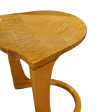 Pair of Curved Maple Side Tables