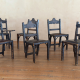 Set of 8 Monumental Spanish Colonial Dining Chairs