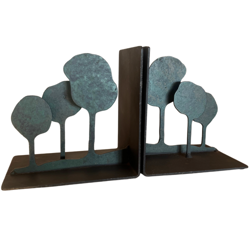 Patinated Tree Form Bookends