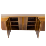 Ebony Inlayed 1970's 4 Door Credenza