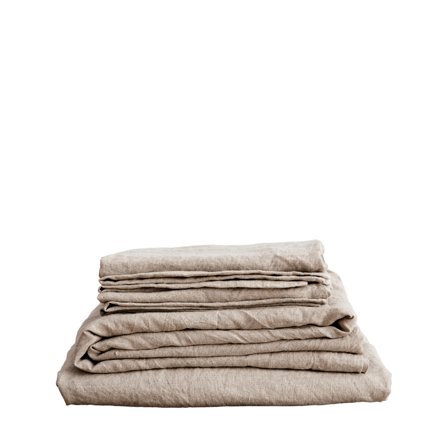 Linen Sheet Set With Pillowcases by Cultiver