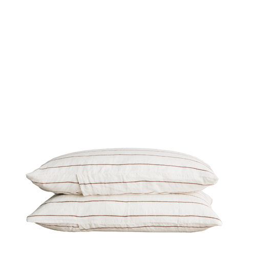Set of 2 Linen Pillowcases by Cultiver