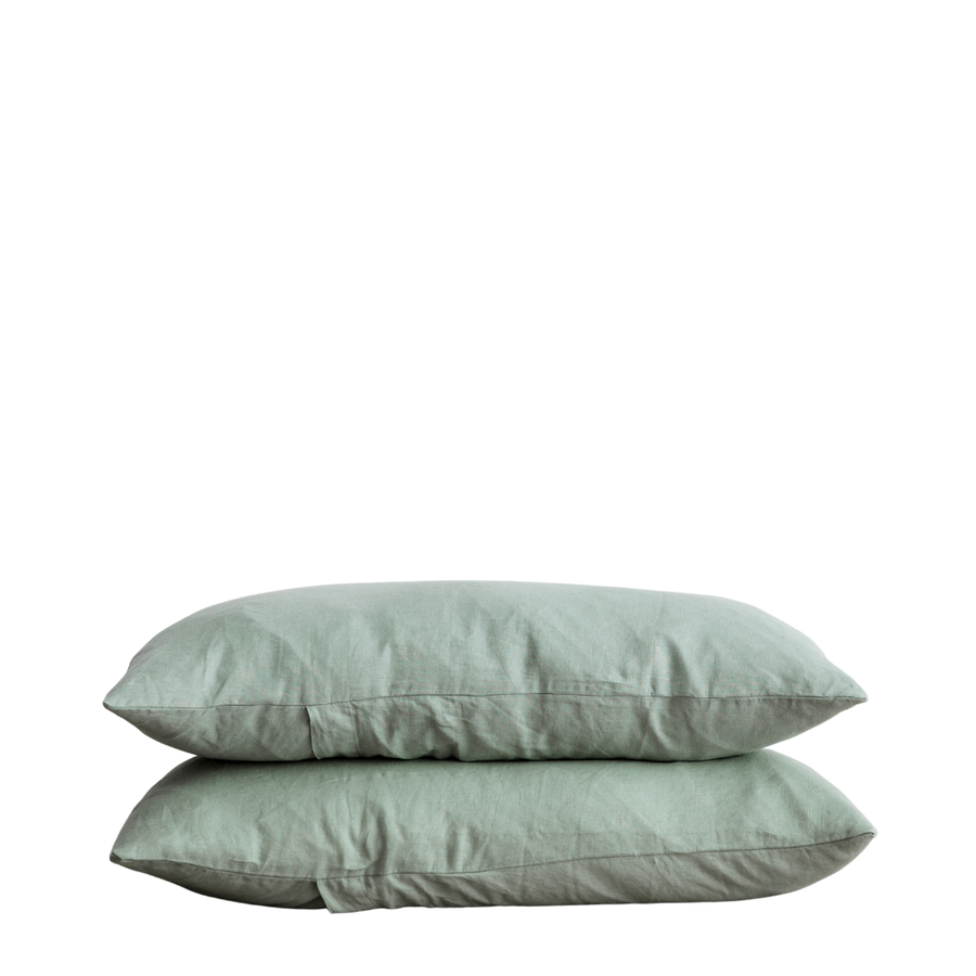 Set of 2 Linen Pillowcases by Cultiver