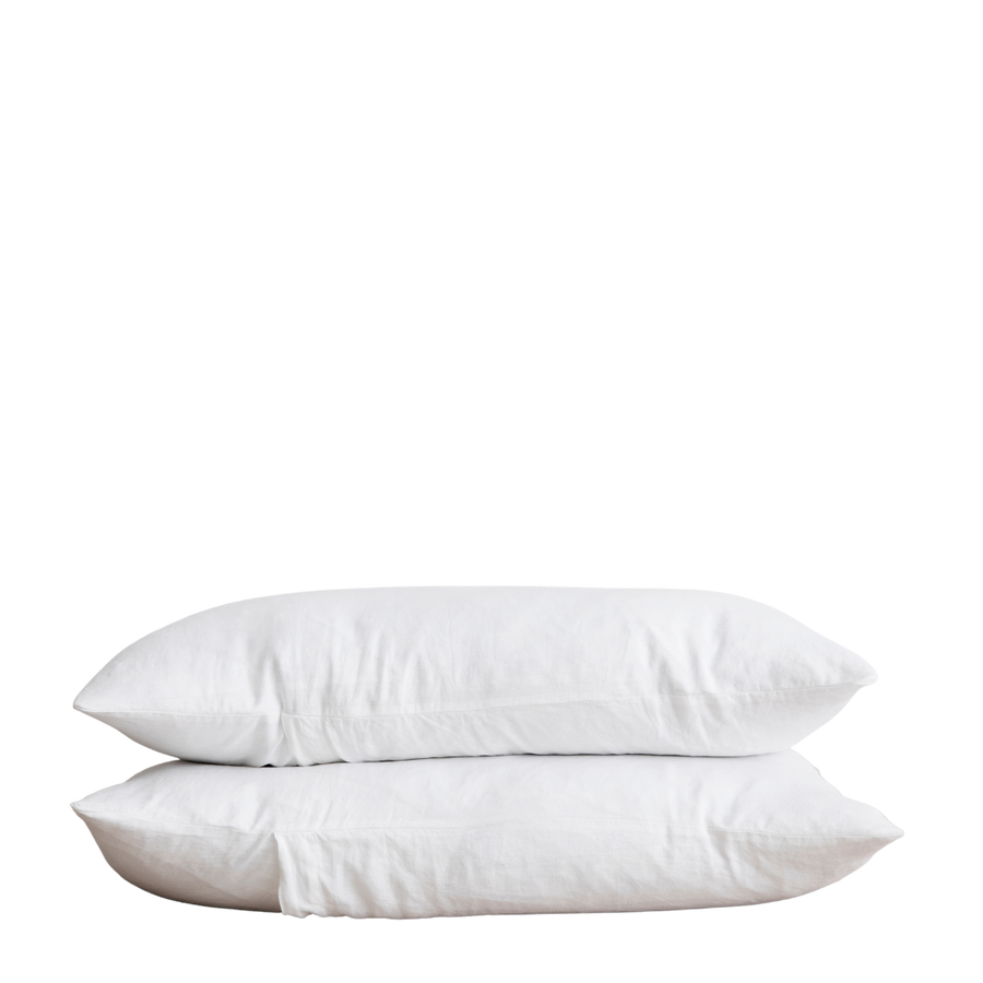 Set of 2 Linen Pillowcases by Cultiver