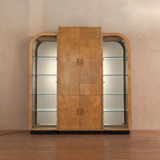 Henredon Scene Two Burl Wood Display Cabinet