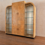 Henredon Scene Two Burl Wood Display Cabinet