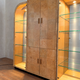 Henredon Scene Two Burl Wood Display Cabinet