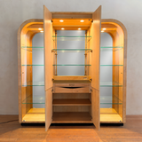Henredon Scene Two Burl Wood Display Cabinet