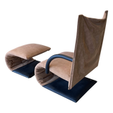'Zen' Lounge Chair + Ottoman by Claude Brisson for Ligne Roset