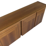 Ebony Inlayed 1970's 4 Door Credenza