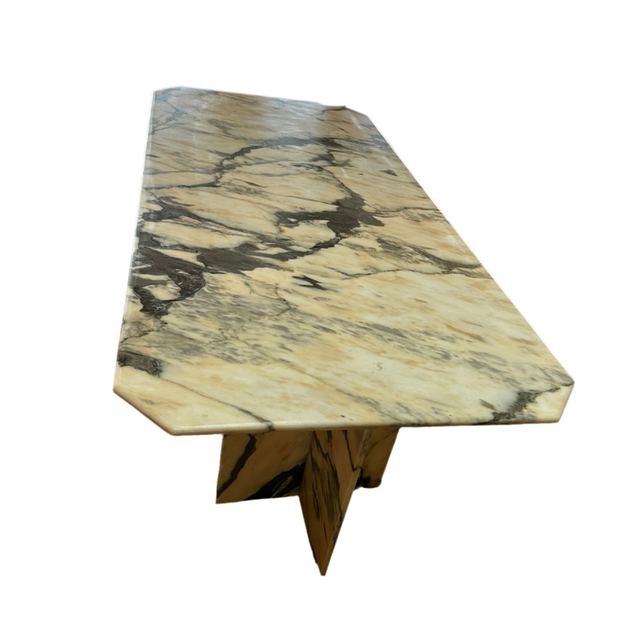 Italian Marble Clipped Edge Dining Table