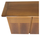 Ebony Inlayed 1970's 4 Door Credenza