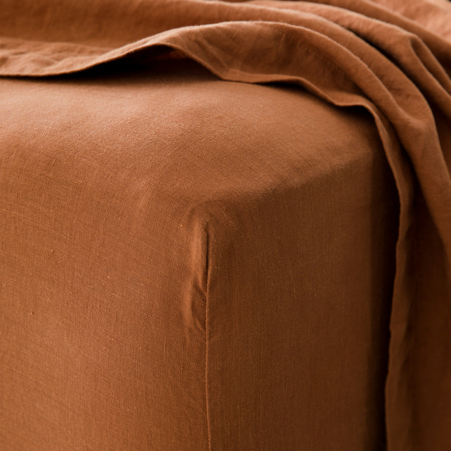 Linen Fitted Sheet by Cultiver