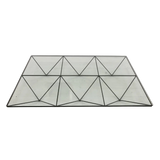 Paolo Piva 'Alanda' Black Painted Wrought Iron And Glass Coffee Table B & B Italia