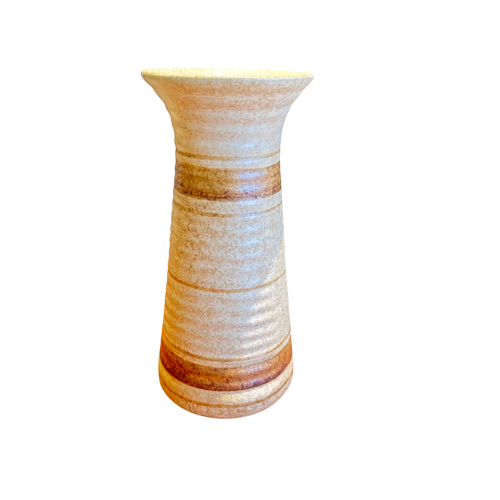 Striped Glazed Ceramic Vase