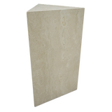 Triangular Travertine Pedestal