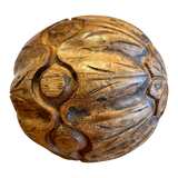 Etched Decorative Wood Ball