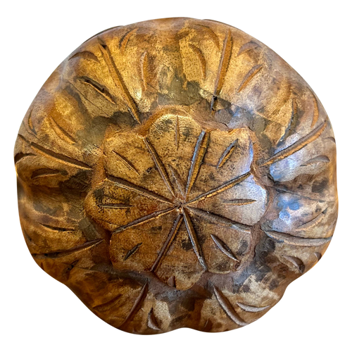 Etched Decorative Wood Ball