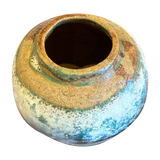 Turquoise Drip Glaze Vessel